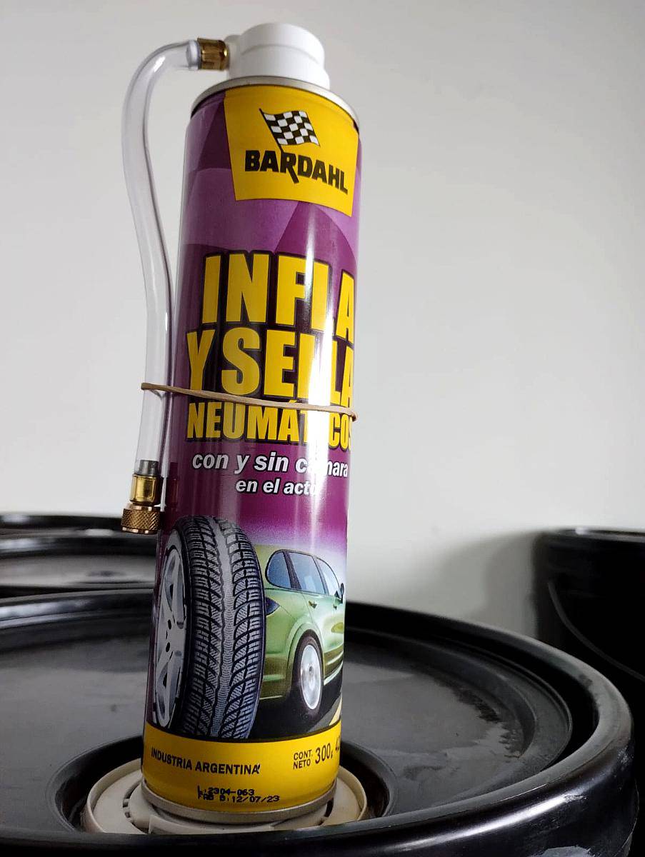 Inflador y Sella Neumaticos Bardahl