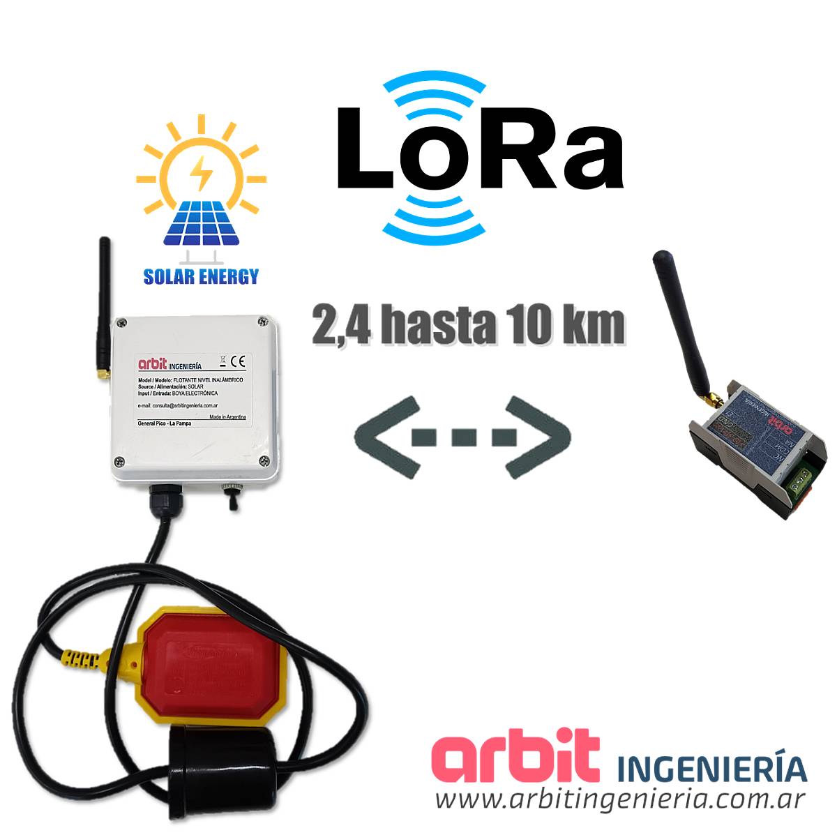 Nivel Flotante Boya Inalámbrico - Conjunto- Arbit