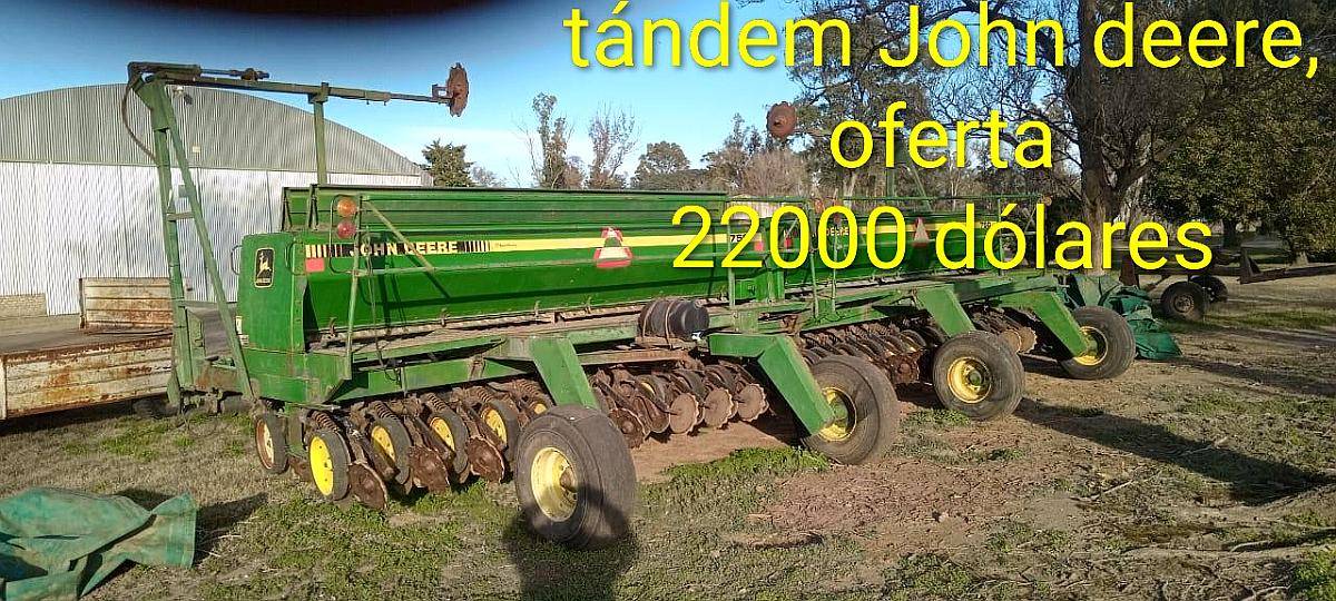 Sembradora John Deere 750 en Tándem