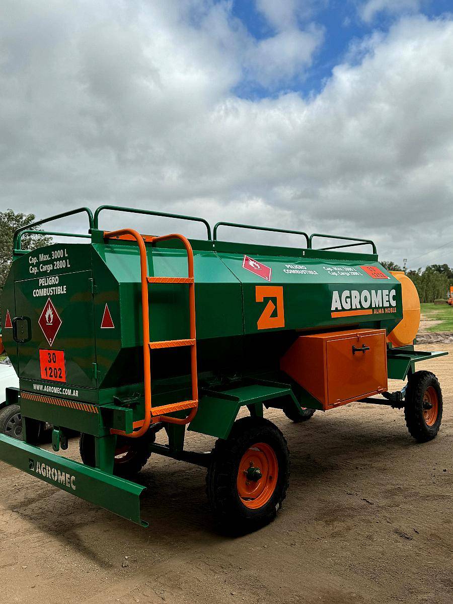 Acoplado Tanque 3000 Litros Combinado Homologado Agromec