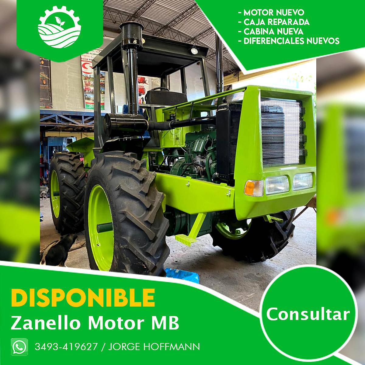 Tractor Zanello Motor de 180 HP Mercedes Benz Agroads