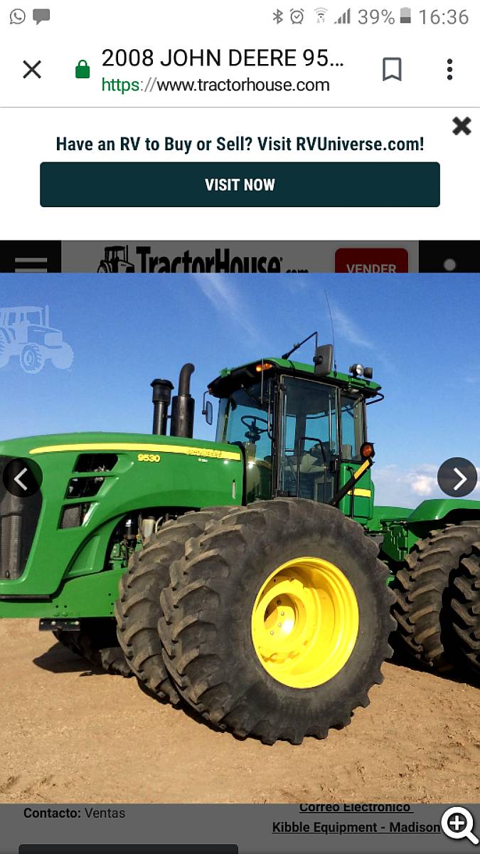 Compro Tractor John Deere Articulado