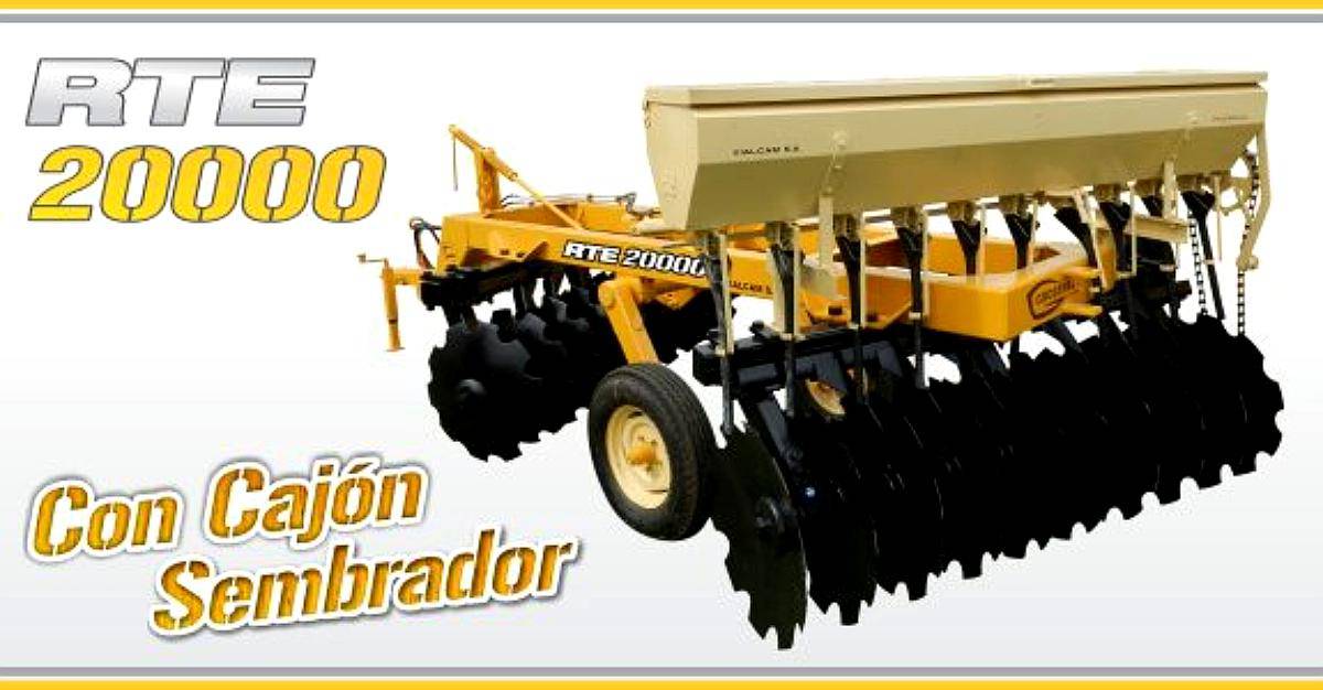 Rastra Excéntrica Grosspal RTE con Cajón Sembrador