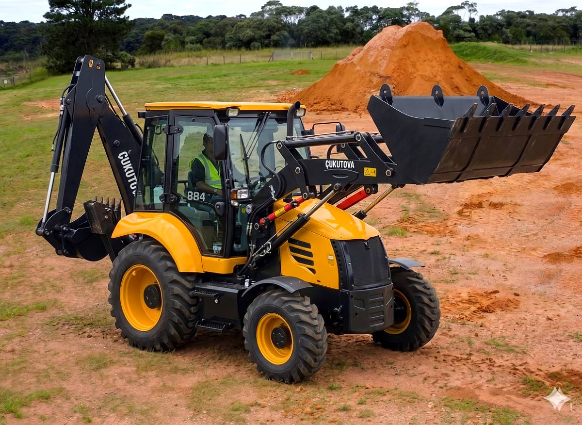 Retroexcavadora Europea Cukurova 884 con Plan Agro