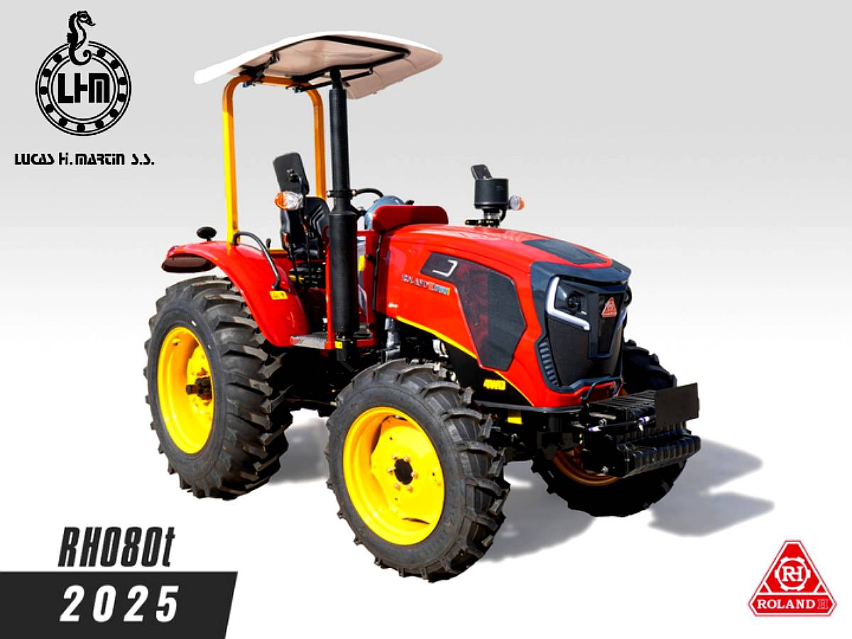 Tractor Roland H H080t 4wd C/ruedas Agricolas