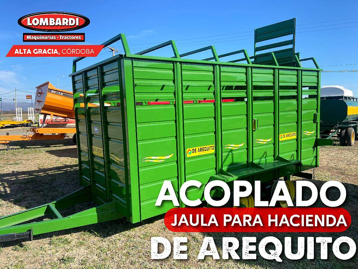 Acoplado de Arequito Jaula para Hacienda