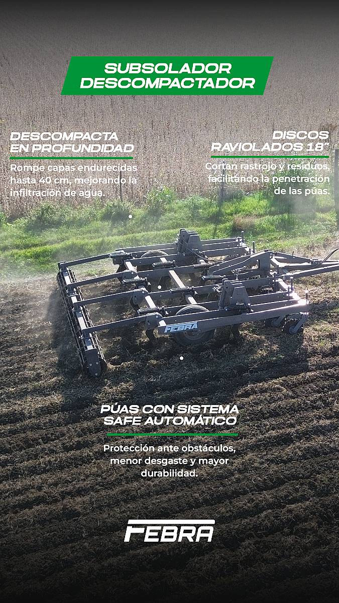 Subsolador - Descompactador de Suelo -