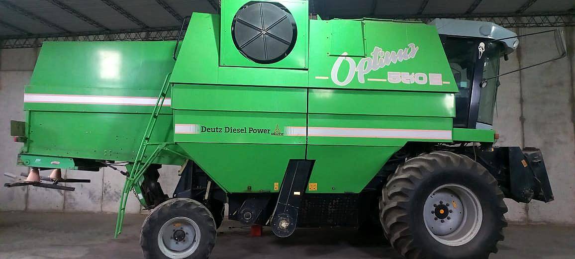 Cosechadora Agco Allis Optima 550 e 2007 Funcionando
