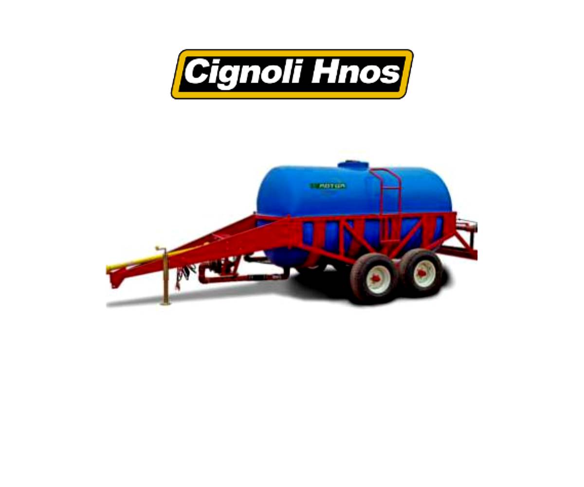 Equipos de Riego de 7000 a 12000 L de Arrastre o Sobre Camio