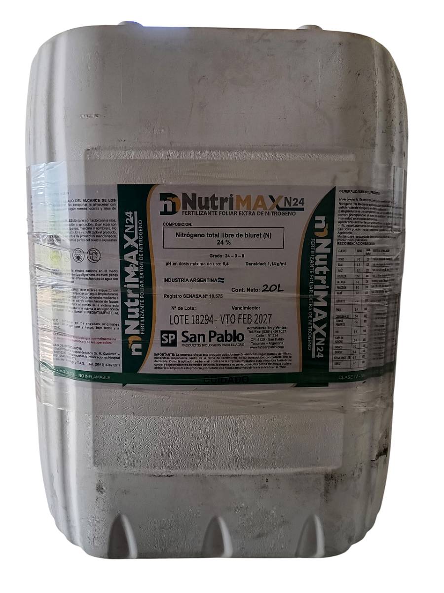 Nutrimax N 25% Bioestimulante con Nitrogeno