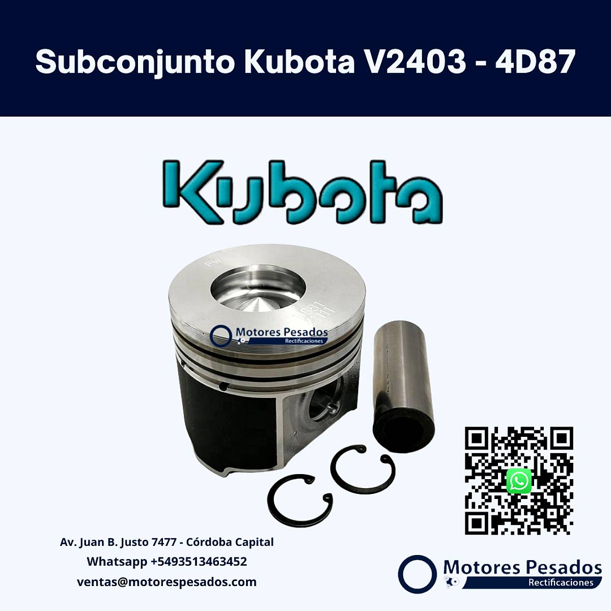Subconjunto Kubota V2403 - 4d87