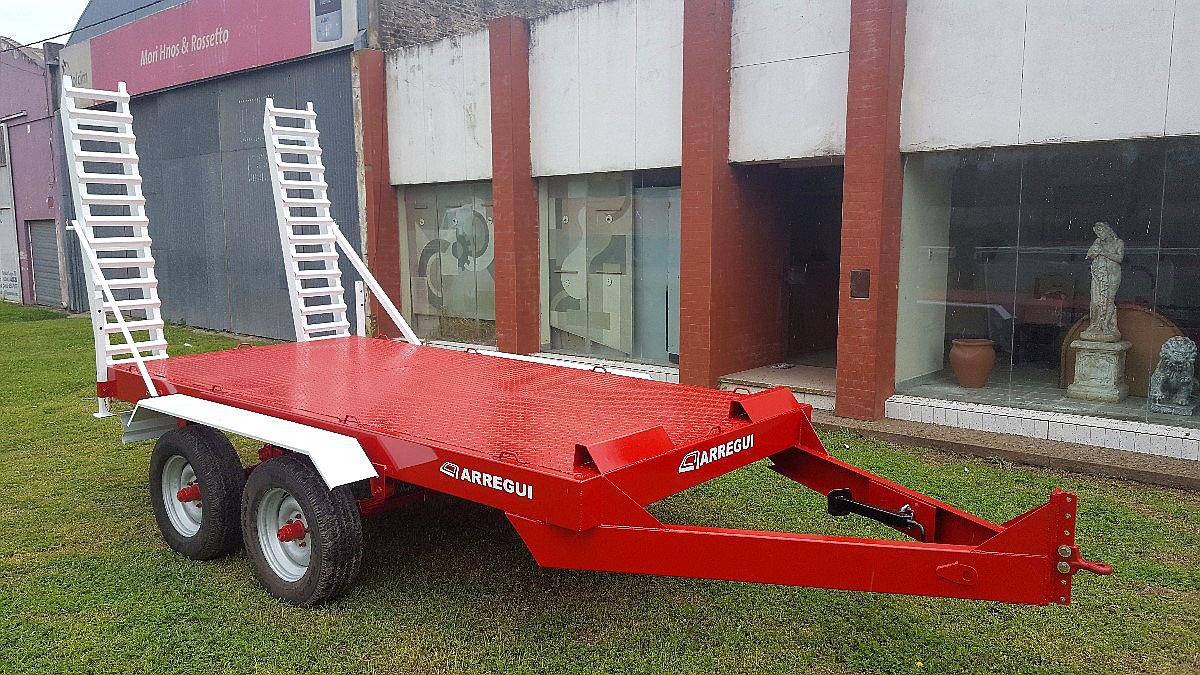 Acoplado Tráiler Arregui 4 TN de 5 Mts C/rampa