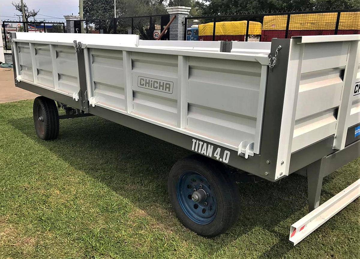 Acoplado Titan 4 -6 TN -llanta Simple Paga con 7 Cheques