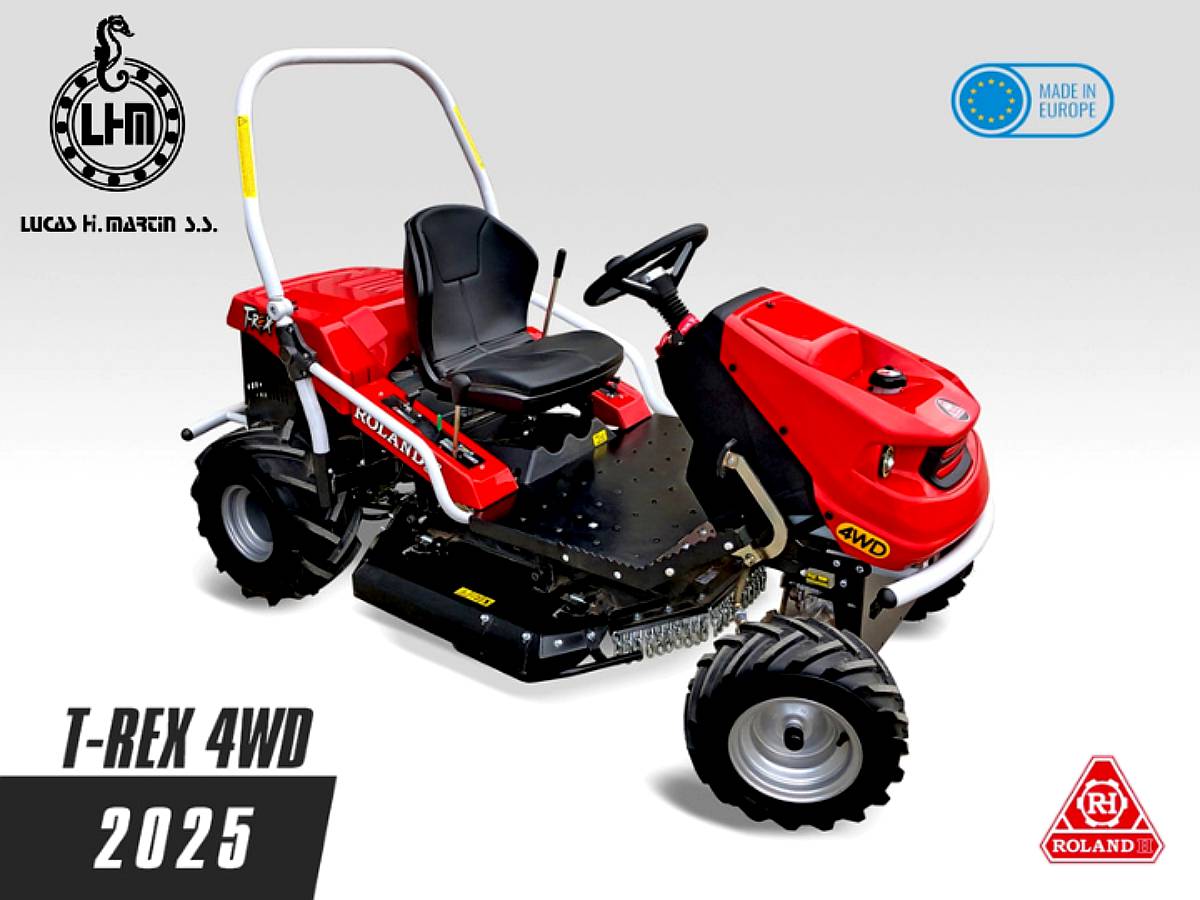 Tractor Desmalezador Roland H T REX 4wd 23hp 4X4
