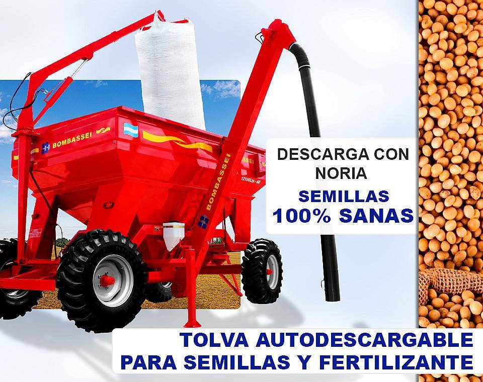 Tolva Autodescargable para Semillas y Fertilizante Bombassei