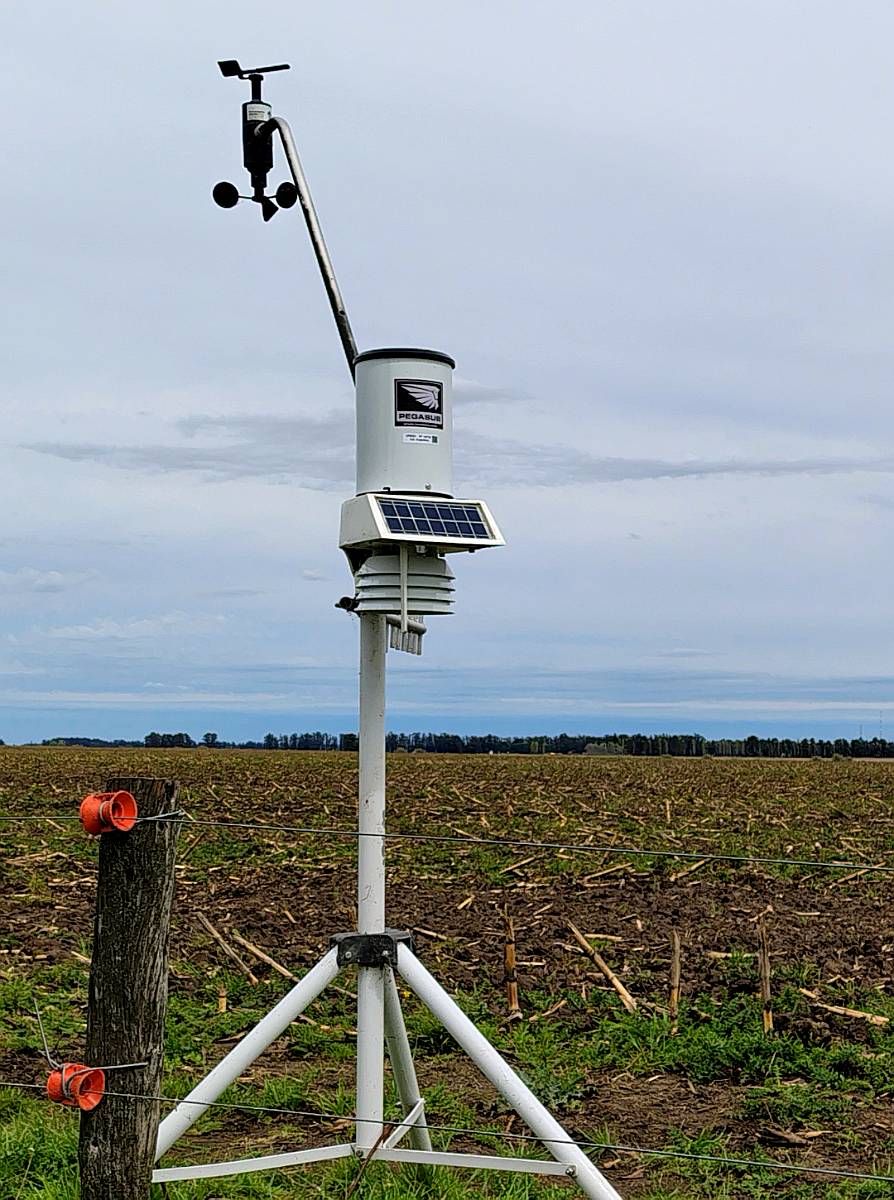 Conjunto Anemométrico - Velocidad de Viento y Dirección