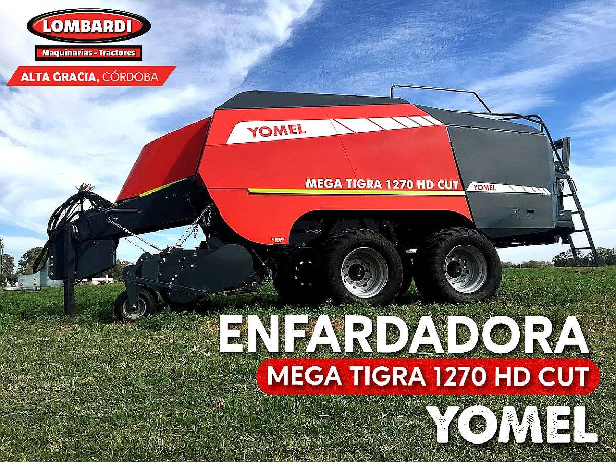 Enfardadora Yomel Mega Tigra 1270 HD CUT