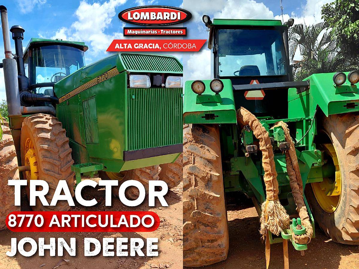 Tractor John Deere 8770 Articulado Entrega Inmediata