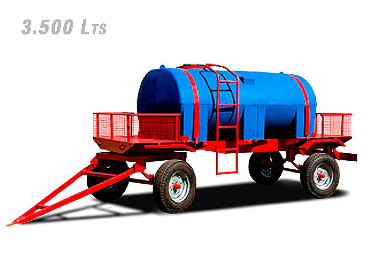 Acoplado Tanque 3.500 Lts – Agua/gasoil – Tanque Plástico