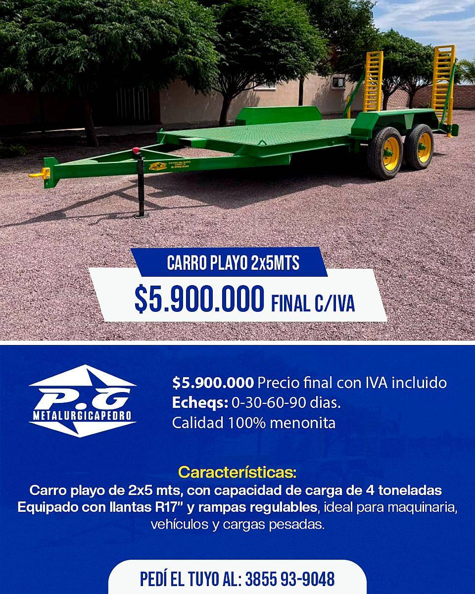 Acoplado Playo 2X5 MT