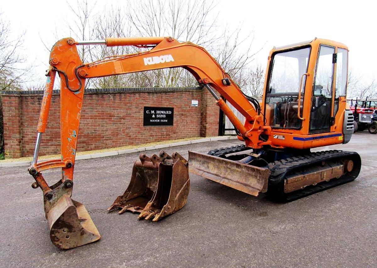 Kubota KX040 Excavator LOW Hours Digger 3 Buckets Kubota ENG Agroads