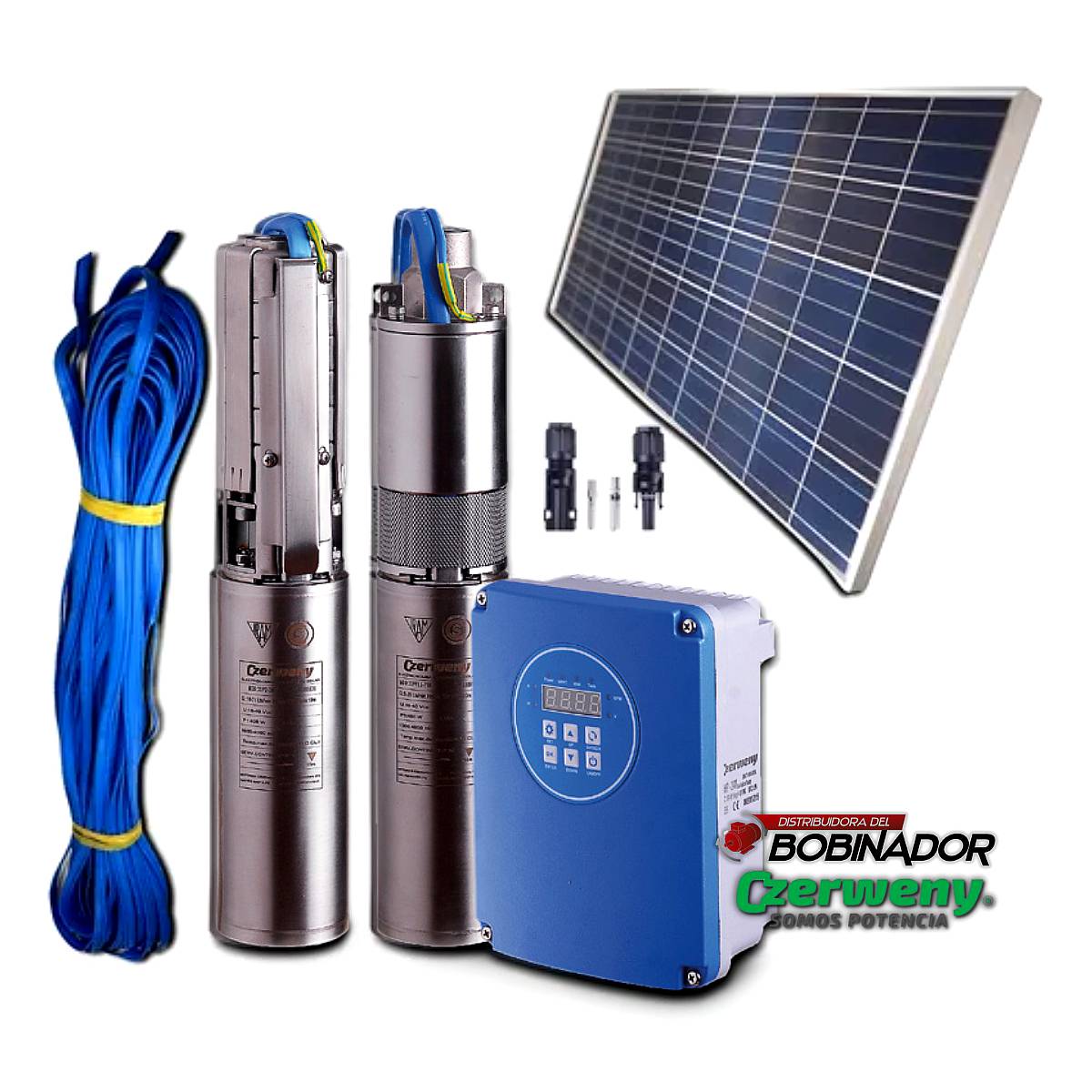Bomba Sumergible Solar Czerweny 3spf1,5-70 sin Paneles 3pulg