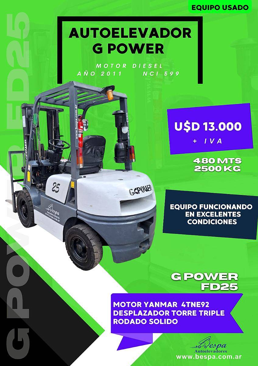 Autoelevador G Power FD25