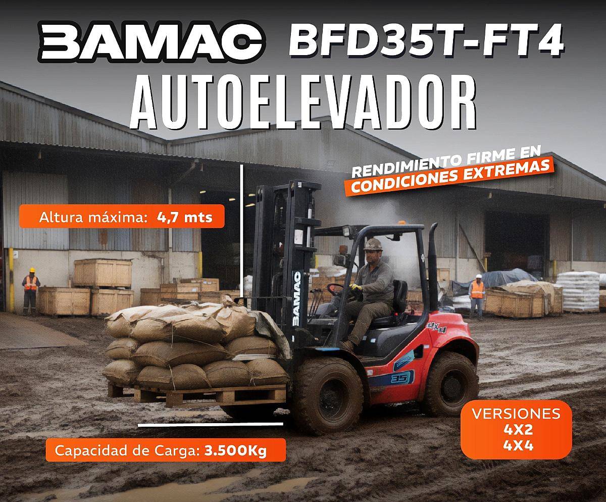 Autoelevadores Bamac - Nuevos 2026 - Diesel / VS. Opciones