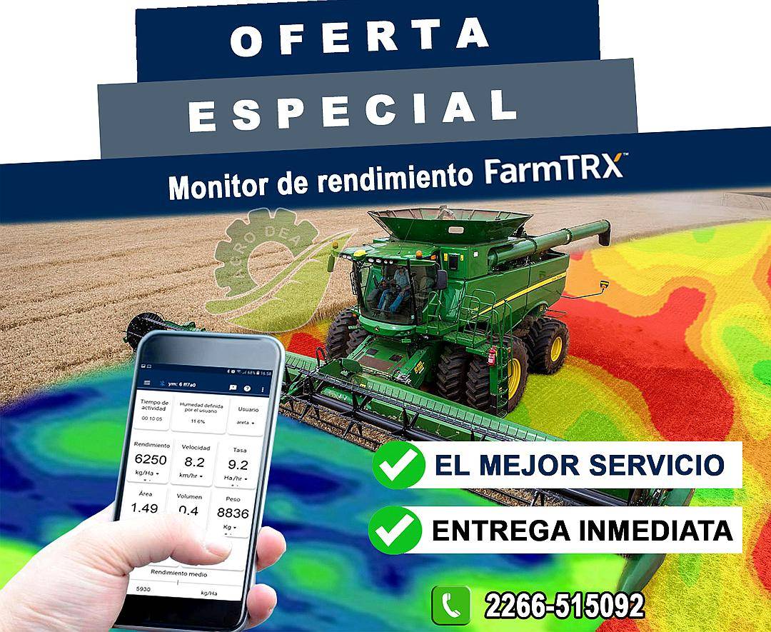 Monitor de Rendimiento Farmtrx. Promo Precosecha