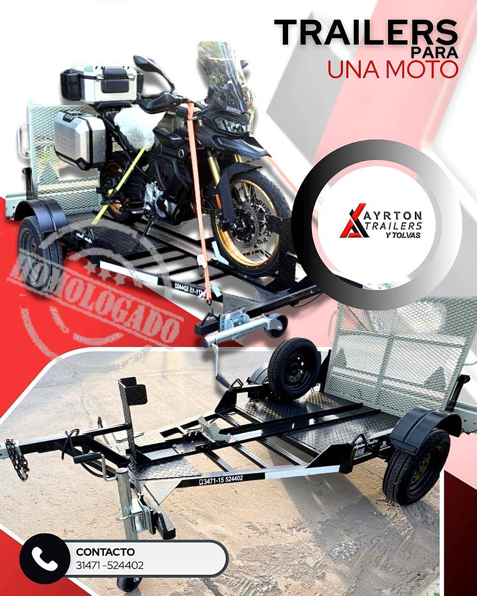 Tráiler Homologado para 1 Moto