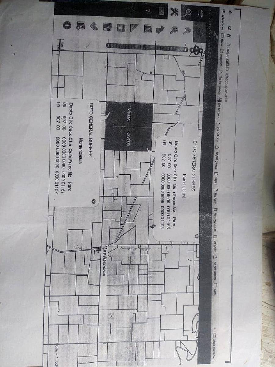 Venta de Campo 2.500 Has - las Hacheras - Chaco - Ganadero