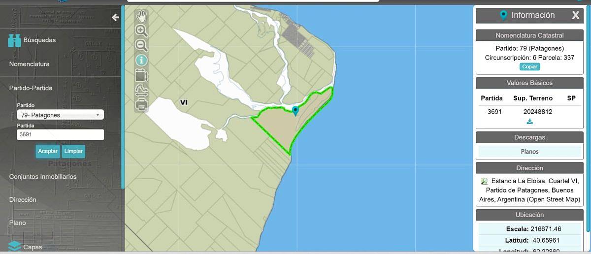 Campo en Venta en Partido de Carmen de Patagones