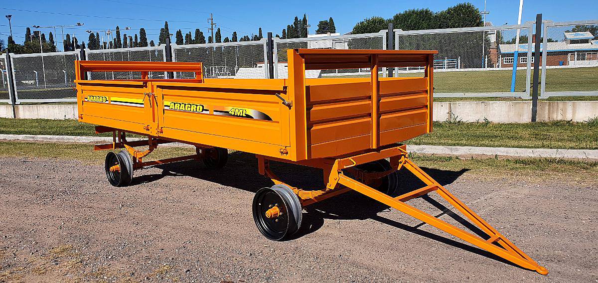 Acoplado Playo de 4 TT. - 4 Mts. con Barandas Nuevo -trailer