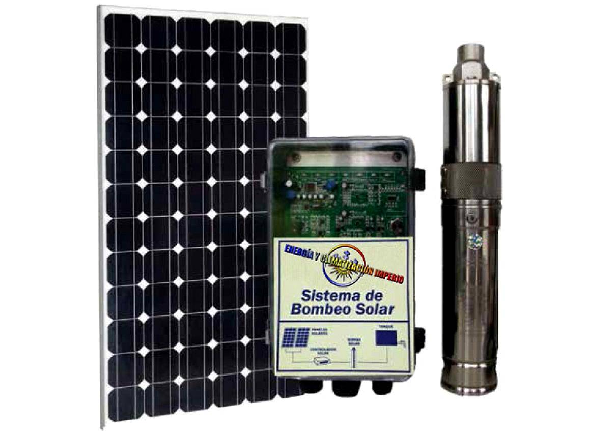 Bomba Sumergible Solar 9.500 Lts./diarios Hasta 30 Mts