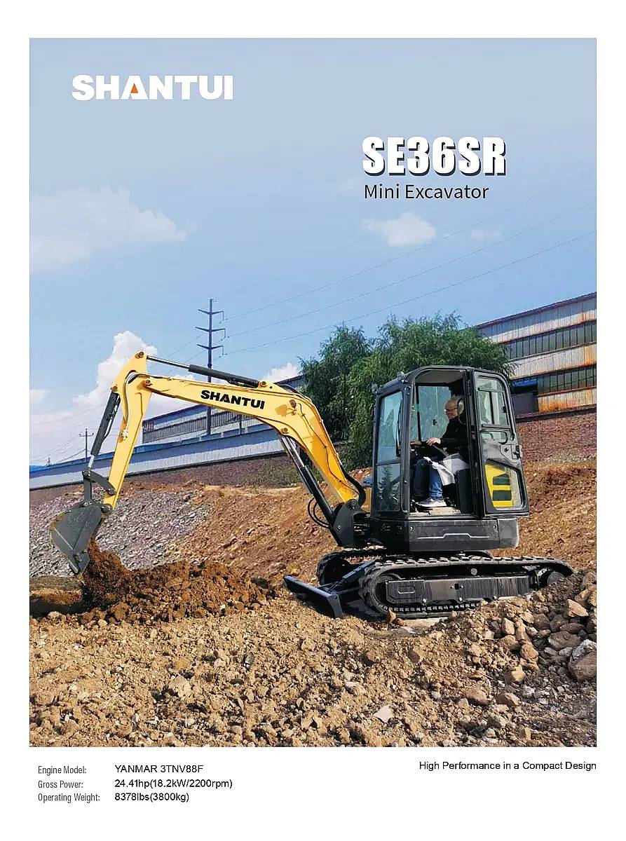 Excavadora Shantui SE36 Motor Yanmar