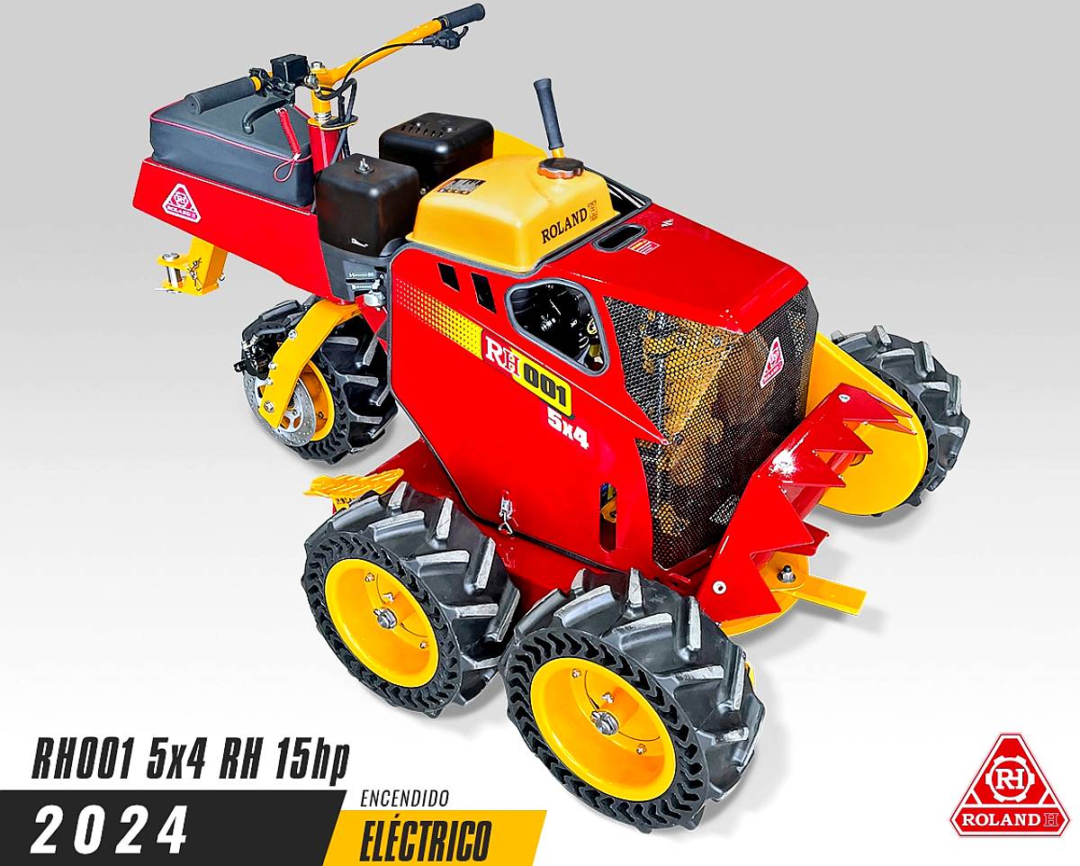 Motocortadora de Cesped C/ Motor 15 HP. 5X4 Arranque Elect.