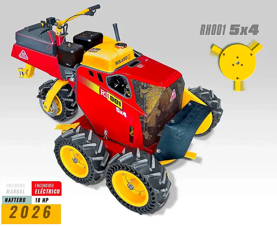 Motocortadora de Cesped C/ Motor 18 HP. 5X4 Arranque Elect.