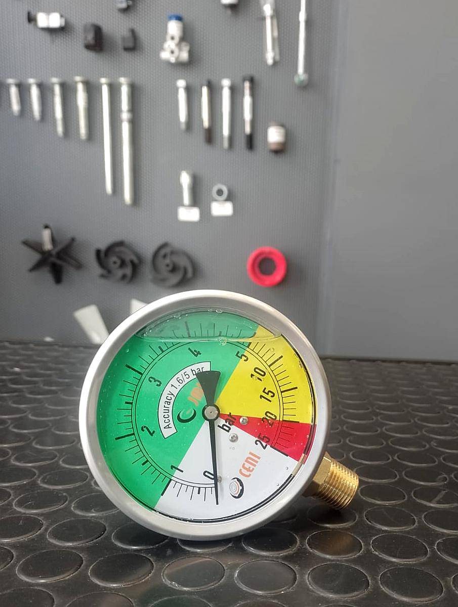 Manometro Isometrico o 100 MM Pulverizadora