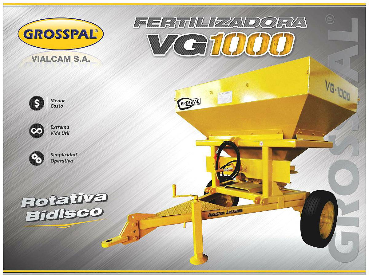 Fertilizadora de Arrastre Grosspal VG1000