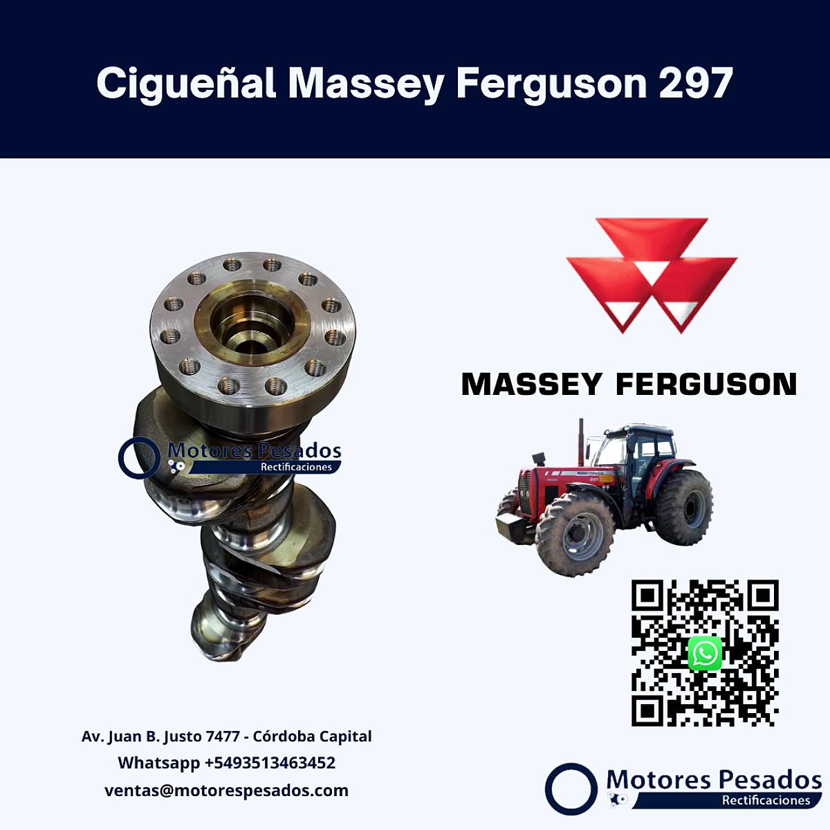 Cigueñal Massey Ferguson 297