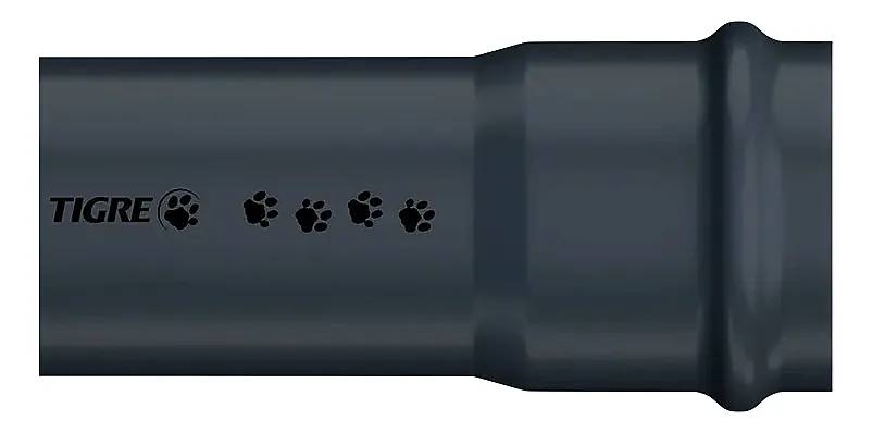 Tubo PVC Gris Junta Elástica (je) 75 MM X 6 M Clase 6 Tigre