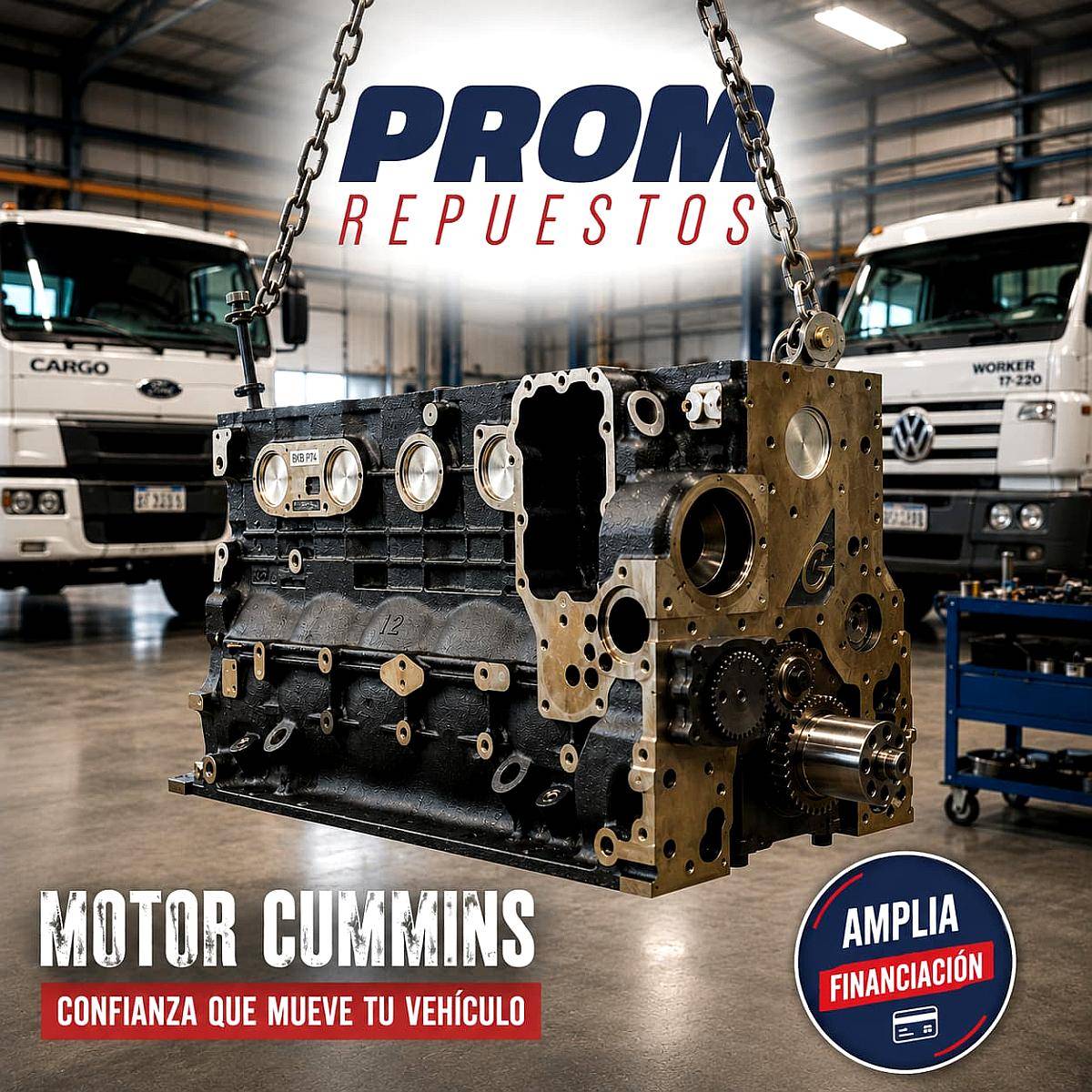 Motores Cummins - VW Worker Ford Cargo Zanello Pauny