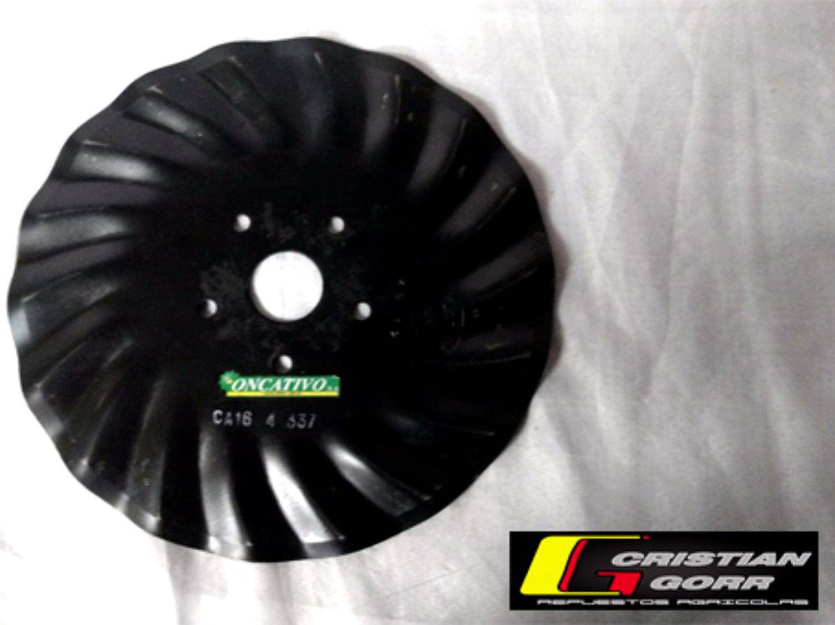Cuchilla Turbo 18 Ondas 16 Pulgadas / Sembradora John Deere