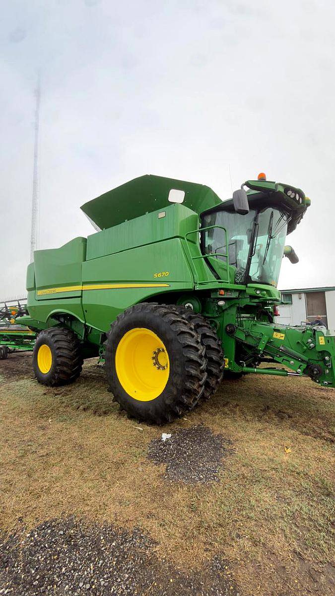 Cosechadora John Deere S670, 2wd, Dual, Draper 40 P, 2019
