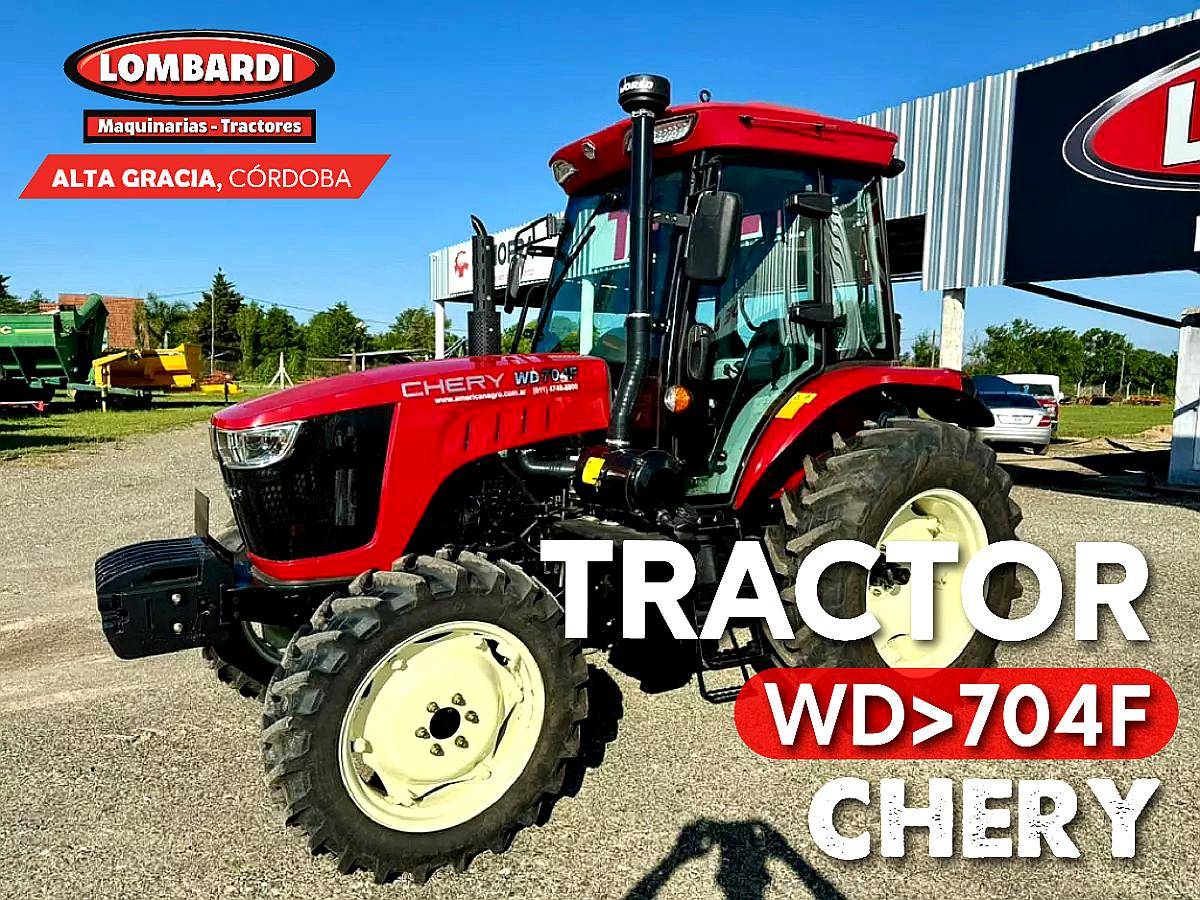 Tractor Chery 70 HP 4X4 Cabina con Aire Disponible