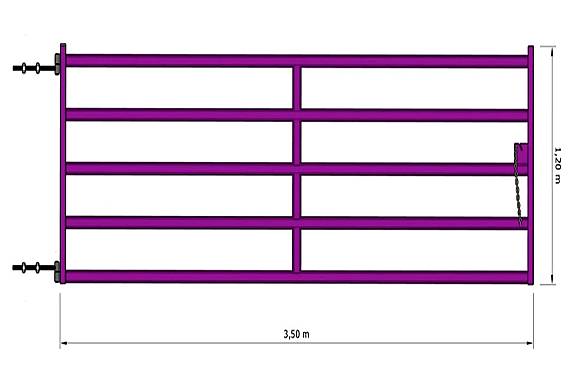 Tranquera 1.2m X 3.5m
