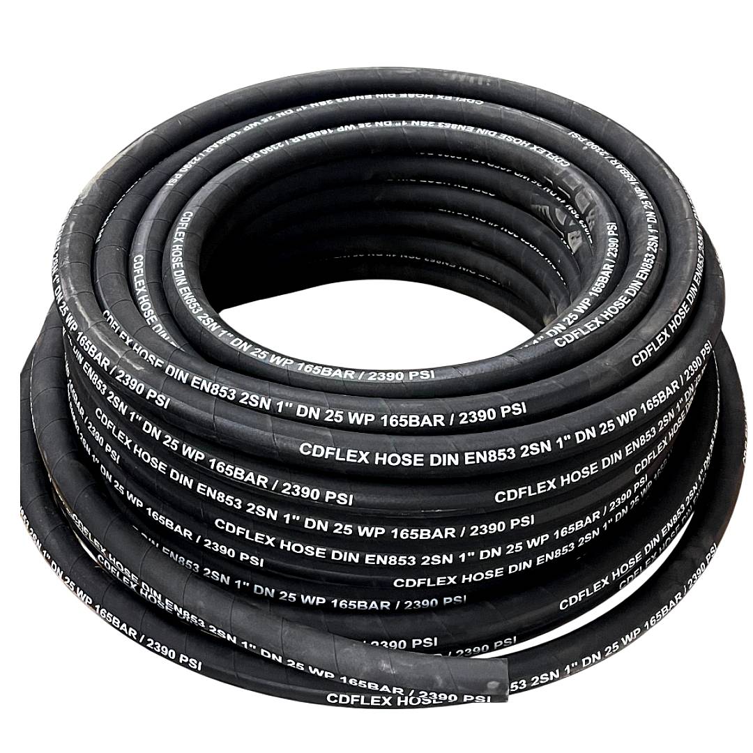 Rollo Manguera Hidráulica 1 Pulgada X 50 Metros 165 BAR