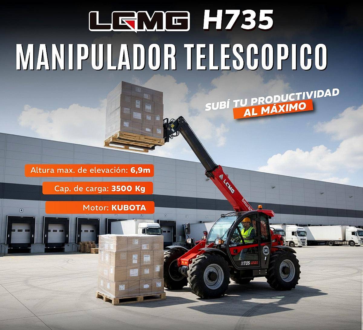 Manipulador Telescopico - Lgmg - Nuevo - Mod. H735 / Financ.