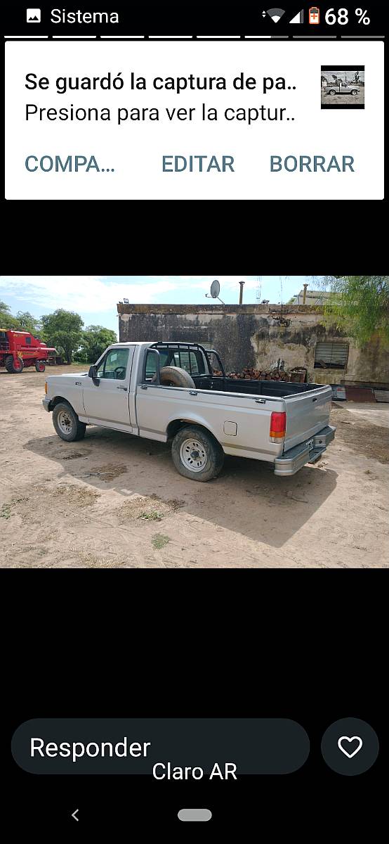 Vendo Compuerta Trasera Ford F 100 año 98 y Paragolpe Traser