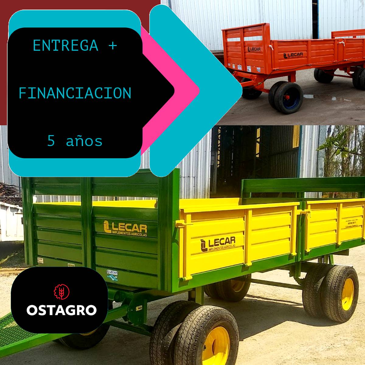 Acoplado Playo con Barandas Lecar